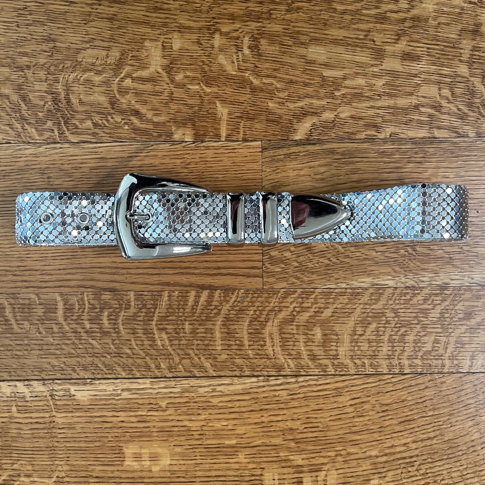 Gorgeous, vintage, silver Deveraux Collection belt.  Great condition, M